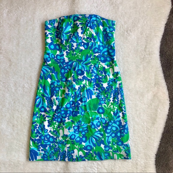Lilly Pulitzer Bee in your Bonnet Strapless Dress